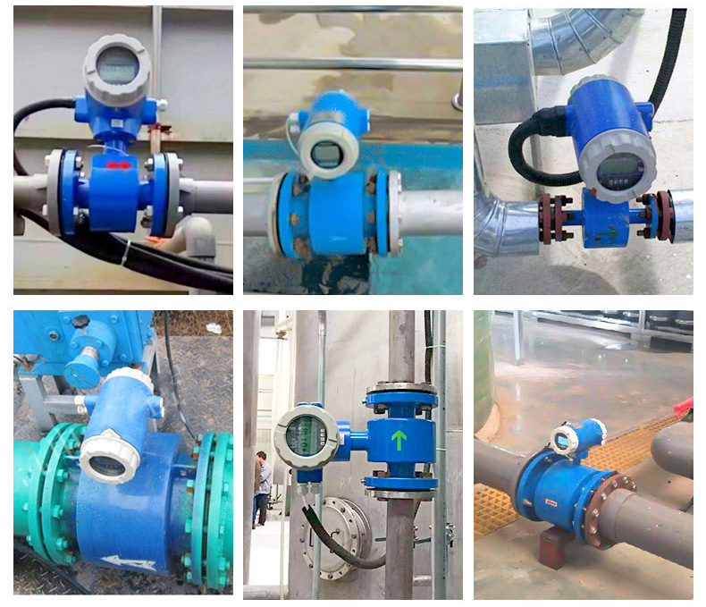 智能型電磁流量計現場安裝使用圖
